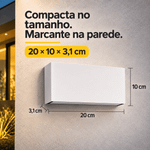 Arandela LED Voky Externo IP65 8W 3000K Bivolt Branco - Nordecor 6694