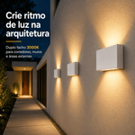 Arandela LED Voky Externo IP65 8W 3000K Bivolt Branco - Nordecor 6694