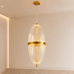 Pendente Led Miza Oli 12W 2700K Bivolt Ouro - Nordecor 2955
