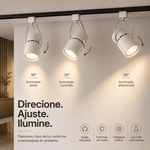 Spot de Trilho Classic Recuado Par30 Branco - Nordecor 6318
