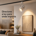 Spot de Trilho Classic Recuado Par30 Branco - Nordecor 6318
