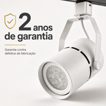 Spot de Trilho Classic Recuado Par30 Branco - Nordecor 6318