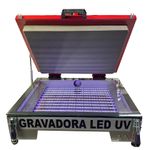 GRAVADORA DE LED UV COM TAMPA -  65cm x 50cm