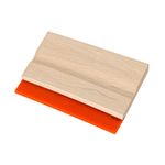 RODO DE MADEIRA COM TIRA POLIURETANO LARANJA 30x7mm 60SH