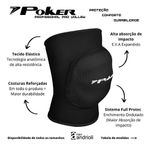 Joelheira Vôlei Profissional Poker Original Cod: 934