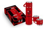 Garrafa Brasfoot Com 3 Canecas Flamengo 420 Ml Cod. 16633