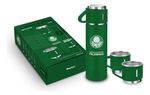 Garrafa Brasfoot Com 3 Canecas Palmeiras 420 Ml Cod. 16631