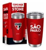 Copo Brasfoot Inox Stone São Paulo 500 Ml Cod. 16629