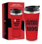 Copo Brasfoot Flamengo Emborrachado Denver 450ml Cod. 16585