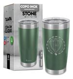 Copo Brasfoot Inox Stone Palmeiras 500 Ml Cod. 16626