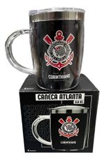 Caneca Brasfoot Atlanta Inox Corinthians 350ml Cod. 16594