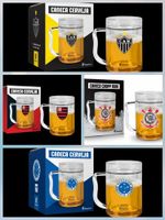 Caneca Brasfoot Gel Cerveja Corinthians 200ml Cod: 16593 Cor Branco