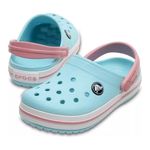 Sandália Crocs Crocband Clog Kids Ice Blue/white Cod: 16251