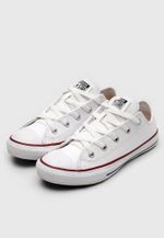 Tênis Converse All Star     Branco Couro Infantil Cod: 14797