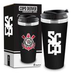 Copo Brasfoot Termico Denver 450ml Emborrachado Corinthians Cod 16484