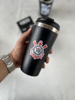 Copo Brasfoot Termico Denver 450ml Emborrachado Corinthians Cod 16484