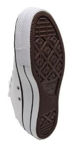 Tênis Converse All Star     Branco Plataforma Couro Cod: 14709
