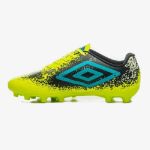Chuteira Umbro Cosmic Jr Campo Limao/azul/preto Cod: 15976