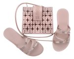 Melissa Chinelo Golden Rasteira + Bolsa