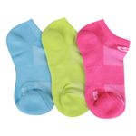 Kit Meia Olympikus 3 Pares Neon Cod. 17981