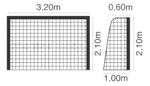 Rede Master Fut. Salão Fio 4mm PP Reforçado (2,10x3,20) Cod. 10439