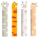 Régua BRW Estampada de Pet Formato Fofo de Patinha Gatinho 15cm