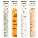 Régua BRW Estampada de Pet Formato Fofo de Patinha Gatinho 15cm