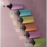 Kit Mini Marca Texto BRW Tampa e Ponta Transparente