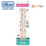 Kit 4 Lápis com Borracha Tilibra - Be Nice, Gypsy, Doodle