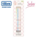 Kit 4 Lápis com Borracha Tilibra - Be Nice, Gypsy, Doodle