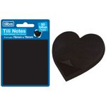 Bloco de Notas Adesivas Tilibra Preto 50 Folhas - 76mmx76mm - Quadrado ou Coração