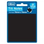 Bloco de Notas Adesivas Tilibra Preto 50 Folhas - 76mmx76mm - Quadrado ou Coração