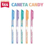 Kit Caneta Tris Candy Ponta Fina Tom Pastel Coloridas 0.7mm