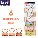 Binder Clip Fofo BRW Formatos Rose Gold - Tom Pastel - Rainbow - Gato, Coração, Unicórnio, Urso, Nuvem, Estrela, Flaming