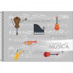 Caderno de Música Tilibra Capa Dura - 80 Folhas - Ideal para Partituras
