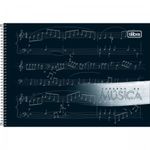 Caderno de Música Tilibra Capa Dura - 80 Folhas - Ideal para Partituras