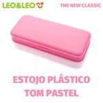 Estojo Plástico Leo&Leo Tom Pastel Retangular com Divisórias