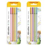 Kit Caneta Compactor Microline Tom Pastel Art Color - Lettering, Títulos