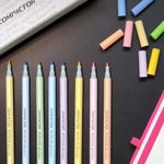 Kit Caneta Compactor Microline Tom Pastel Art Color - Lettering, Títulos