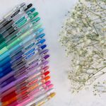 Caneta em Gel Pilot Pop Lol Roller Ball Ponta Fina 0.7mm - Metálica - Pastel e Tradicional