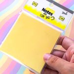 Bloco Notas com Imã BRW Amarelo Pastel 25 Folhas - para Lembretes e Recados