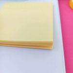 Bloco Notas com Imã BRW Amarelo Pastel 25 Folhas - para Lembretes e Recados