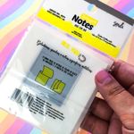 Bloco Notas com Imã BRW Amarelo Pastel 25 Folhas - para Lembretes e Recados