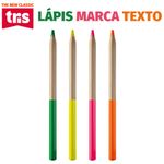 Lápis Marca Texto Tris Fluo - Não Marca o verso da Folha - Amarelo, Rosa, Verde e Laranja