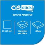 Bloco Cis de Notas Adesivo Stick Decorado Boho - Folhas e Flores