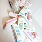Borracha Mercur Chanfrada com Listra Tom Pastel - Kit ou Unidade