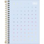 Caderneta Capa Dura Tilibra Happy Tom Pastel 1/4 ou 1/8 - 80 Folhas