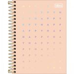 Caderneta Capa Dura Tilibra Happy Tom Pastel 1/4 ou 1/8 - 80 Folhas