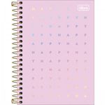 Caderneta Capa Dura Tilibra Happy Tom Pastel 1/4 ou 1/8 - 80 Folhas