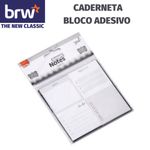 Caderneta de Bloco Notas Adesivas BRW Black - 4 Blocos x 25 Folhas